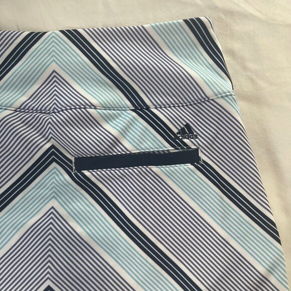 Adidas Climacool White Blue Purple Stripe Golf Tennis Skort | Size S - Picture 6 of 7